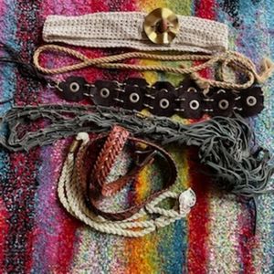 6 womens belts. Used a couple times